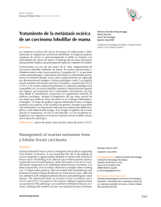 Tratamiento de la metástasis ovárica de un carcinoma