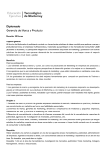 Diplomado Gerencia de Marca y Producto