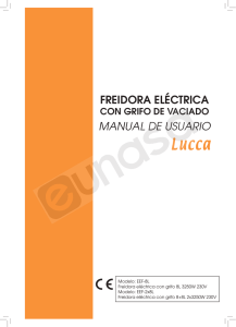 FREIDORA EL&Eacute;CTRICA MANUAL DE USUARIO