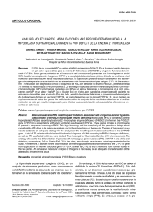 ANALISIS MOLECULAR DE LAS MUTACIONES MAS