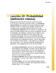 Lección 22: Probabilidad (definición clásica)