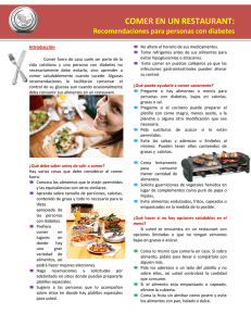 COMER EN UN RESTAURANT: