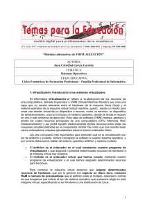 1 “Distintas alternativas de VIRTUALIZACIÓN”