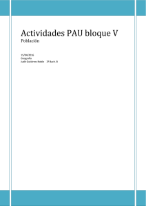 Actividades PAU bloque V