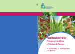 Fertilización Foliar P rincipios Científicos y Práctica de