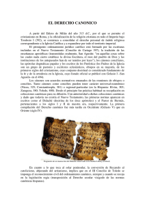 el derecho canonico - Historia del Derecho