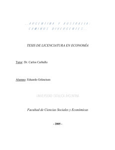 tesis de licenciatura en economía
