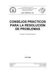 Consejos prácticos para la resolución de problemas - FCEIA