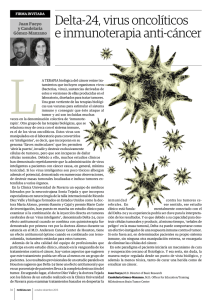 Delta-24, virus oncolíticos e inmunoterapia anti