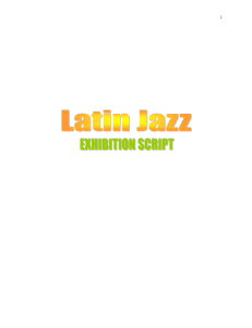 El Jazz Latino - Smithsonian Institution Traveling Exhibition Service