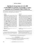 Distribución del genotipo de la IL-28B sr12979860 en