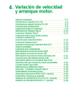 4. Variación de velocidad y arranque motor