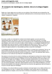 El consumo de mandrágora, alcohol, loto en el antiguo Egipto