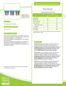 Yoghurt Batido Sin Lactosa