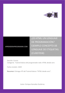 CU00705B Es HTML un lenguaje de programacion concepto