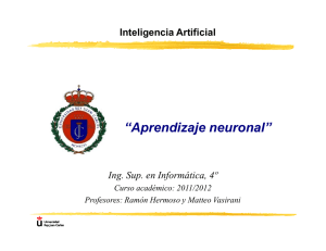 Aprendizaje neuronal - Grupo de Inteligencia Artificial