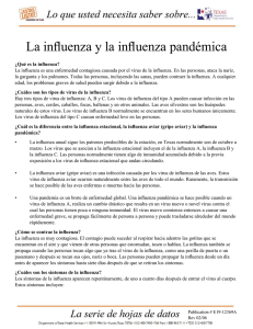 La influenza y la influenza pandémica