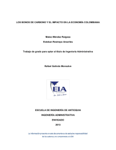 LOS BONOS DE CARBONO Y EL IMPACTO EN LA ECONOM&Iacute;A