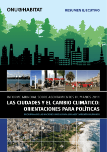 las ciudades y el cambio climático: orientaciones para - UN