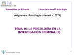 TEMA 16 Psicología crirminal - RUA