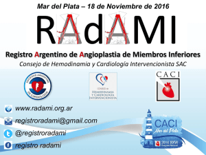 Presentación Registro RADAMI – Consejo de Hemodinamia y