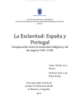 La Esclavitud: España y Portugal - Universidad del Bío-Bío