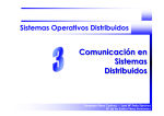 Comunicación en Sistemas Distribuidos Comunicación en Sistemas