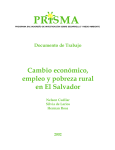 Cambio económico, empleo y pobreza rural en El Salvador