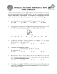 Olimpiada Estatal de Matemáticas 2011