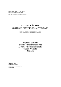 fisiología del sistema nervioso autónomo