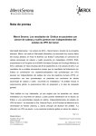 Nota de prensa en PDF