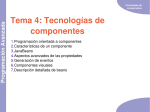 Tema 4: Tecnologías de componentes