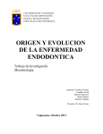 Origen y evolucion de la enfermedad Endodontica (Documento)