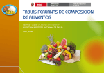 tablas peruanas de composición de alimentos