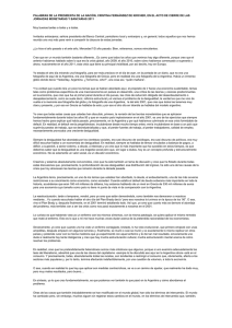 palabras de la presidenta de la nación, cristina fernández de kircher