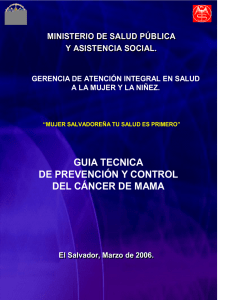 Guia Mama Mujer - Ministerio de Salud Pública y Asistencia Social