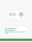 Norma Oficial Mexicana NOM-013-SSA2-2015.