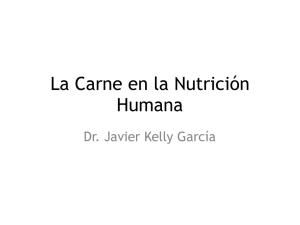 La Carne en la Nutrición Humana Javier Kelly García