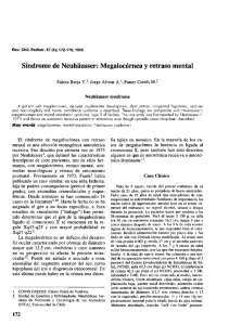 Sindrome de Neuhausser: Megalocornea y retraso mental