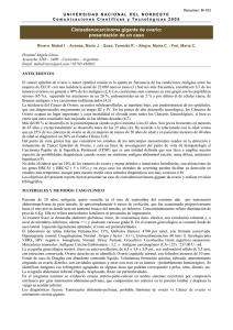 Cistoadenocarcinoma gigante de ovario: presentación de