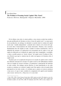 José Real Dato The Problem of Forming Social Capital