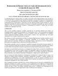 Declaración de Buenos Aires en el año del bicentenario de la