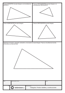 Triángulos: Puntos notables y construcciones - EPV