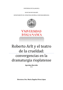Roberto Arlt y el teatro de la crueldad