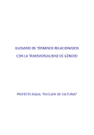 glosario de términos relacionados con la transversalidad de género