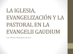 la iglesia, evangelización y la pastoral en la evangelii gaudium