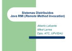 Sistemas Distribuidos Java RMI (Remote Method Invocation)