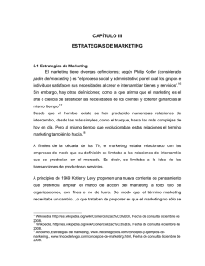 CAPÍTULO III ESTRATEGIAS DE MARKETING