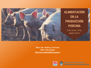 Alimentación en la producción porcina 1°parte. 2016 - SIPAS