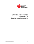 Libro del proveedor de SVCA/ACLS Material complementario